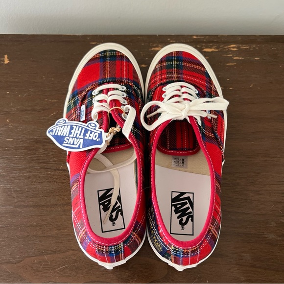 New Vans X Pendleton Authentic 44 DX Anaheim Factory Red Tartan Sneakers 2022 - Picture 4 of 6